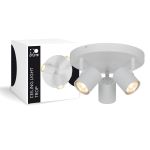 D'Lite Plafonnier Trop Blanc | Convient pour 3x GU10 