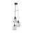 Eglo Suspension Luminaire Tarbes Acier Noir | IP20 - Convient pour 3x E27 