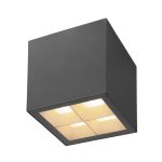 SLV Cube Aluminium Antraciet 15W 2200lm - 827-830 CCT | Dimbaar