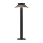 Nordlux Solar Sokkel Lamp Justina Metaal Antraciet 5W 400lm - 830 Warm Wit | Bewegings- en Lichtsensor