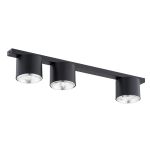 Emibig Plafondlamp Nano Staal Zwart | Geschikt voor 3x GU10 (AR111) - Max 12W