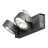 SLV Kalu Dubbel Wand en Plafondlamp Aluminium Zwart 31W 2000lm - 830 Warm Wit | Dimbaar 