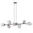 Emibig Hanglamp Pandora Staal Zwart | Geschikt voor 8x E14 - Max 10W