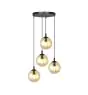 Emibig Hanglamp Cosmo Staal Zwart | Geschikt voor 4x E14 - Max 10W