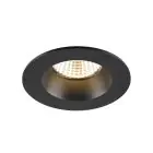 SLV New Tria 68 Spot Aluminium Zwart Rond 8.3W 500lm 38D - 930 Warm Wit | Zaagmaat 68mm -  Beste Kleurweergave - Dimbaar 